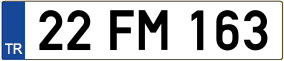 Trailer License Plate